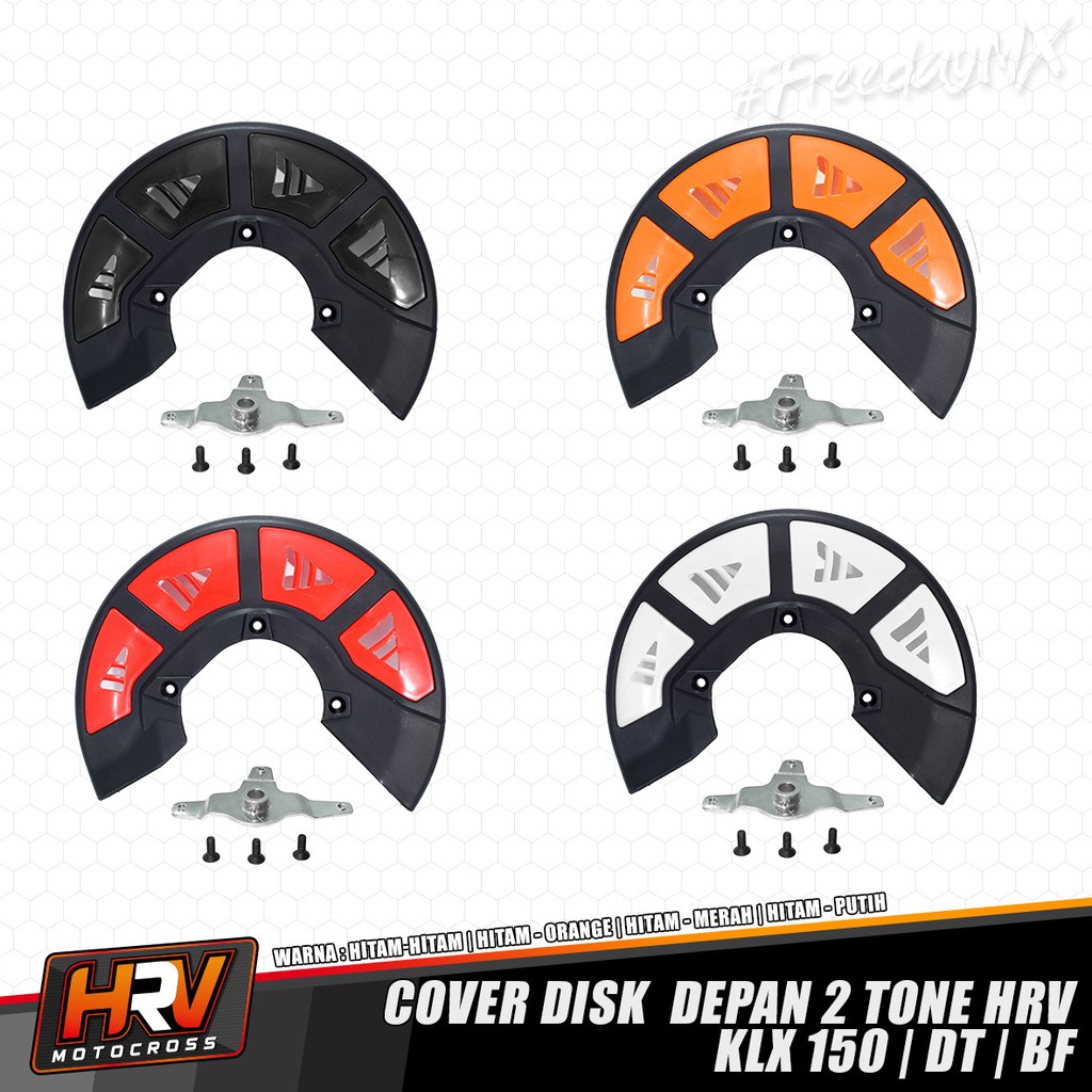 Cover Disc Tutup Pelindung Disk Depan 2 tone HRV KLX 150  Bigfoot Dtracker New