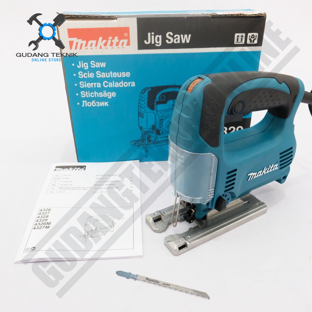 Mesin Jigsaw MAKITA 4329 / Jig Saw Makita 4329 - Mesin Gergaji Kayu Triplek Mika