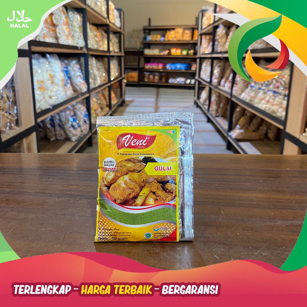 

BUMBU MASAK SIAP PAKAI MERK VENI (GULAI) KHAS BANGKA 50GR