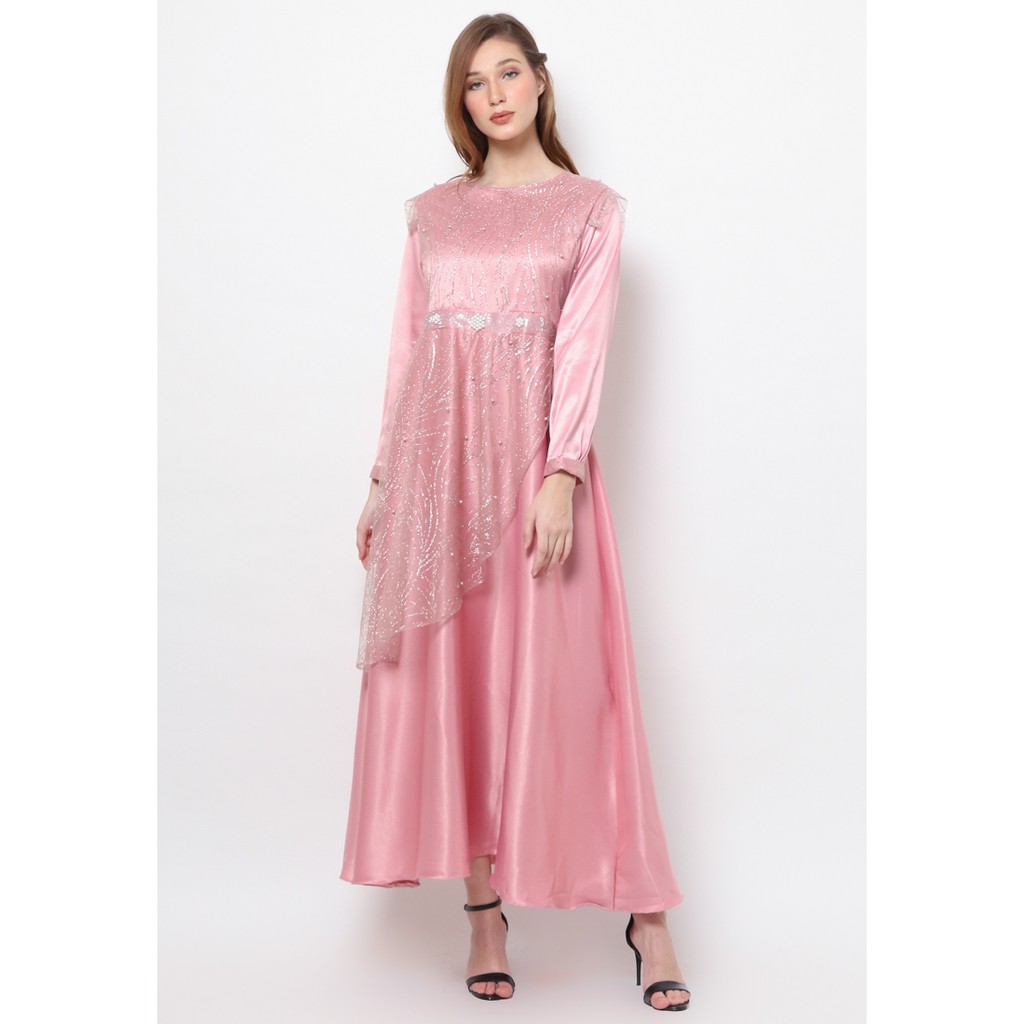 Voerin Gamis Zahra Pink Wanita - Reject