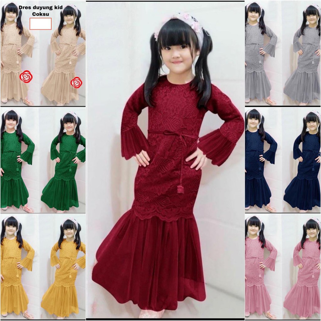 (PASTI REALPICT) GAMIS ANAK LARKY KIDS MAXI BRUKAT TILE PREMIUM LARKID DRESS MAXI RATUTU LEBARAN