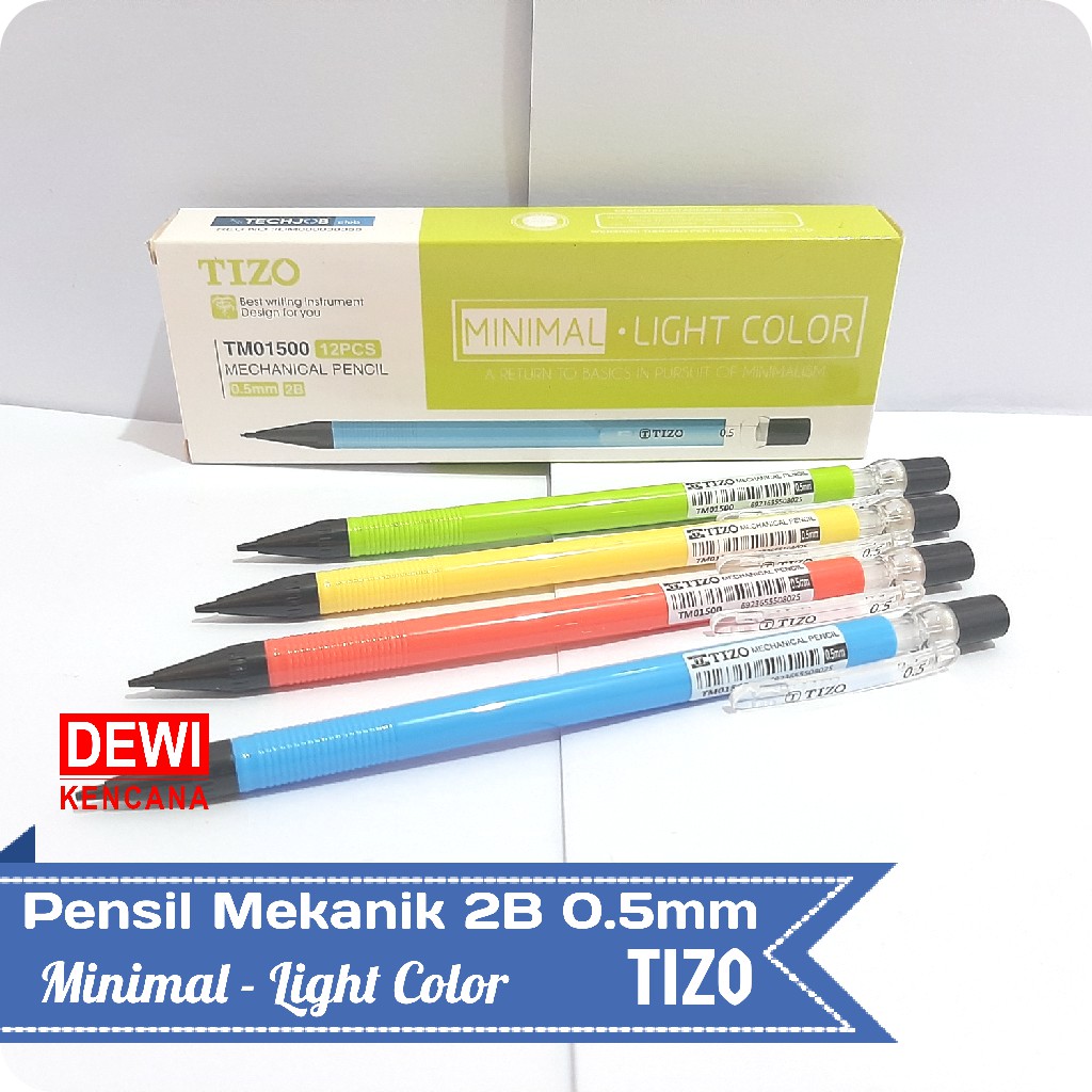 

Pensil Mekanik 2B 0.5mm TIZO Minimal - Light Color TM01500