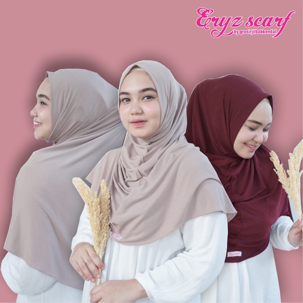 Bergo Shalwa Hijab Citra Kirana Jilbab Sport Instan Jersey Murah Kerudung Harian by Eryzscarf-HARGA 10.000