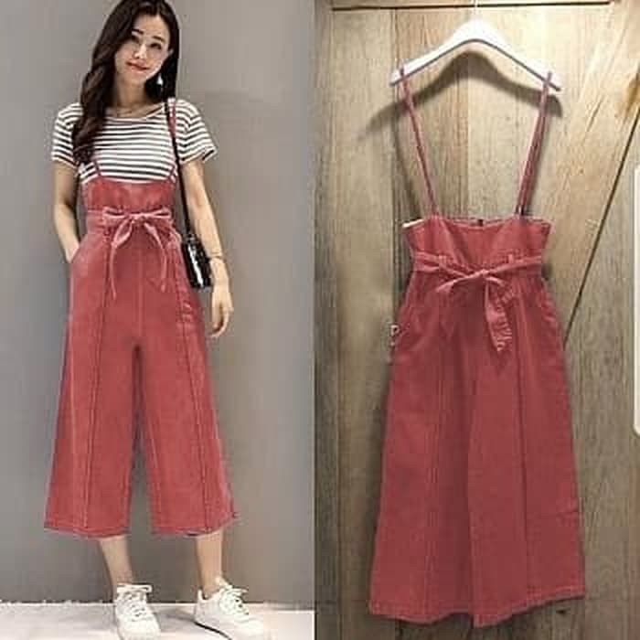 JUMPSUIT RITA MERAH BAJU FASHION WANITA    Terusan