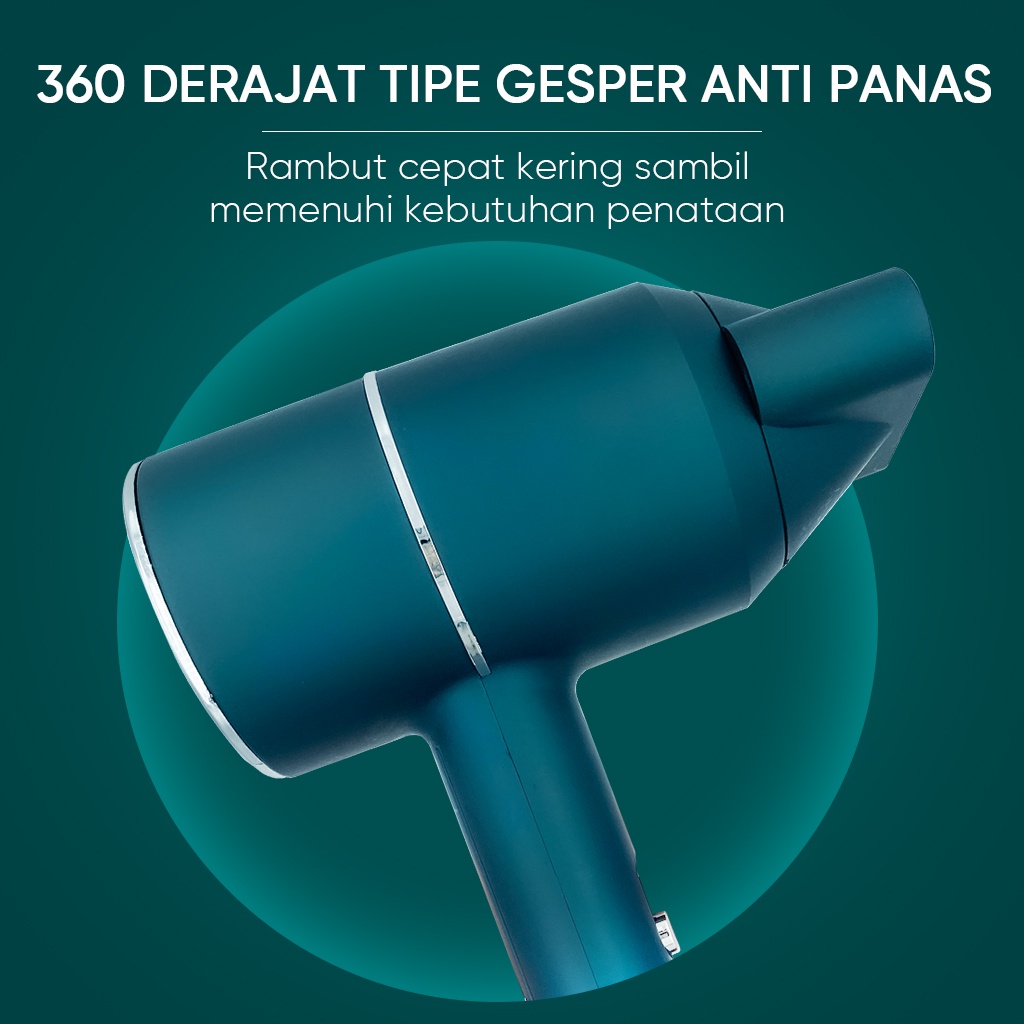 Hairdryer Pengering Rambut Dengan 3 Tingkat Angin Hair Dryer Design Modern GM-HB04-2200