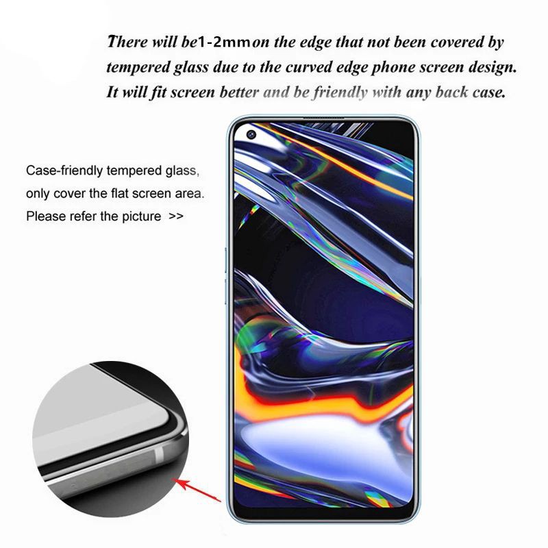 Tempered Glass TG Anti Gores Full Layar Realme 7 Pro Pelindung Kaca Screen Protector Premium