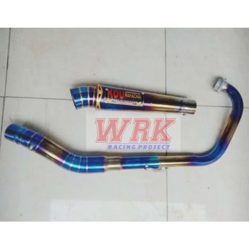 Knalpot KOU MAHACHAI , BUAT Vixion, Satria FU,CB150R,Sonic,R15,,CBR,GSX, Jupiter, tiger,Mp,scorpio,dlll-4