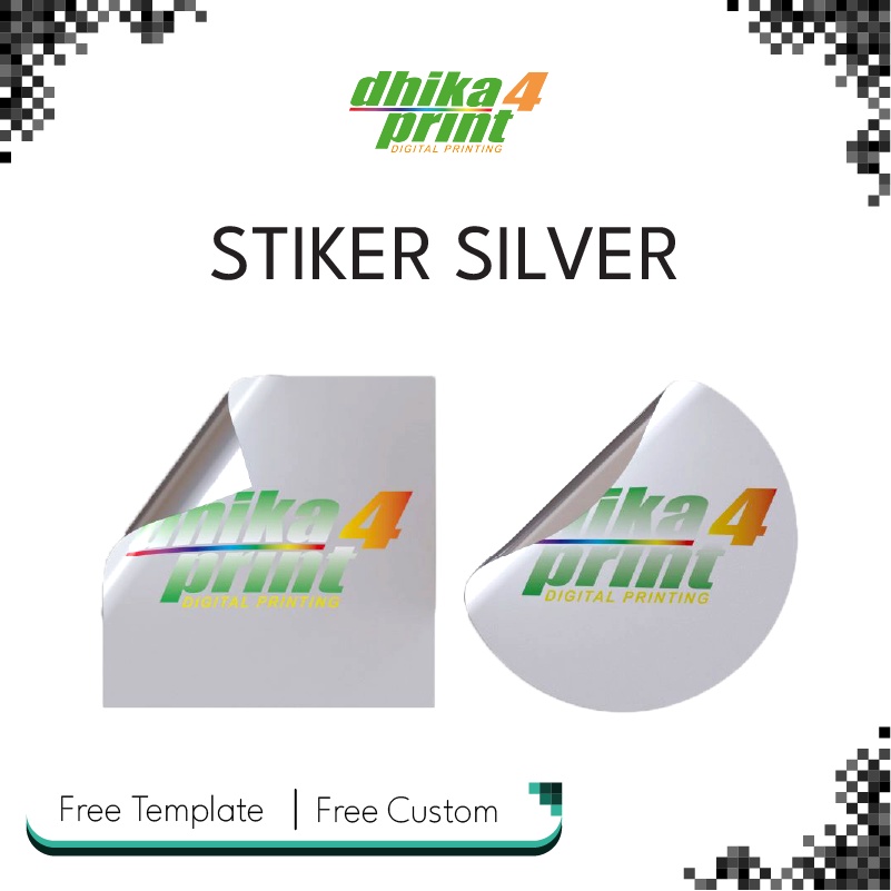

Cetak Stiker Silver A3 / Stiker Silver Elegan / Label Sticker Silver Tanpa Cutting