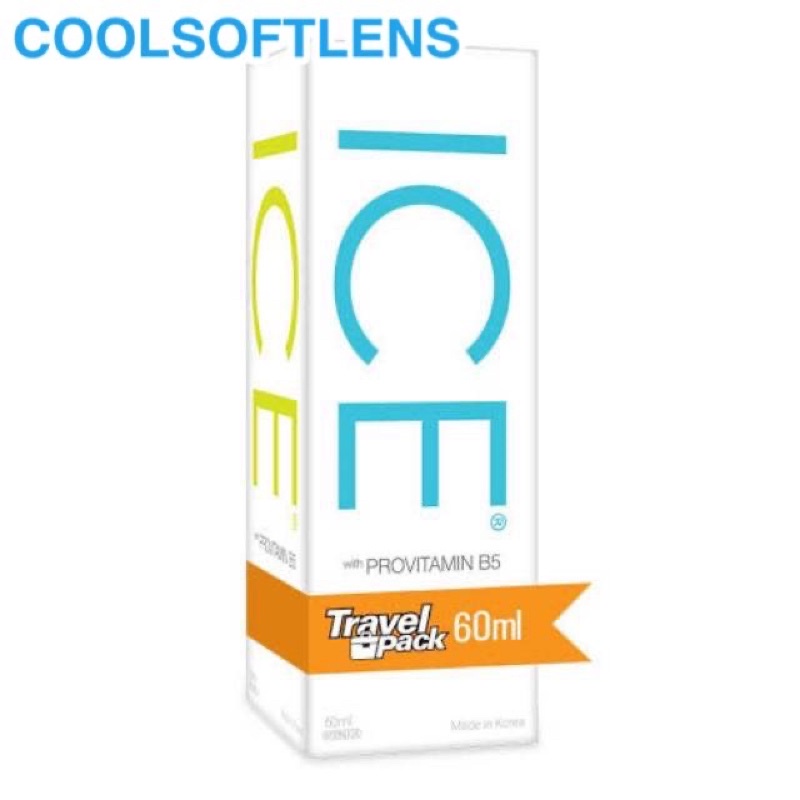 (GROSIR 8.500) Air Softlens ICE 60ml / Cairan Softlens ICE 60ml / Air Pencuci Softlens / ICE 60 ML COOLSOFTLENS