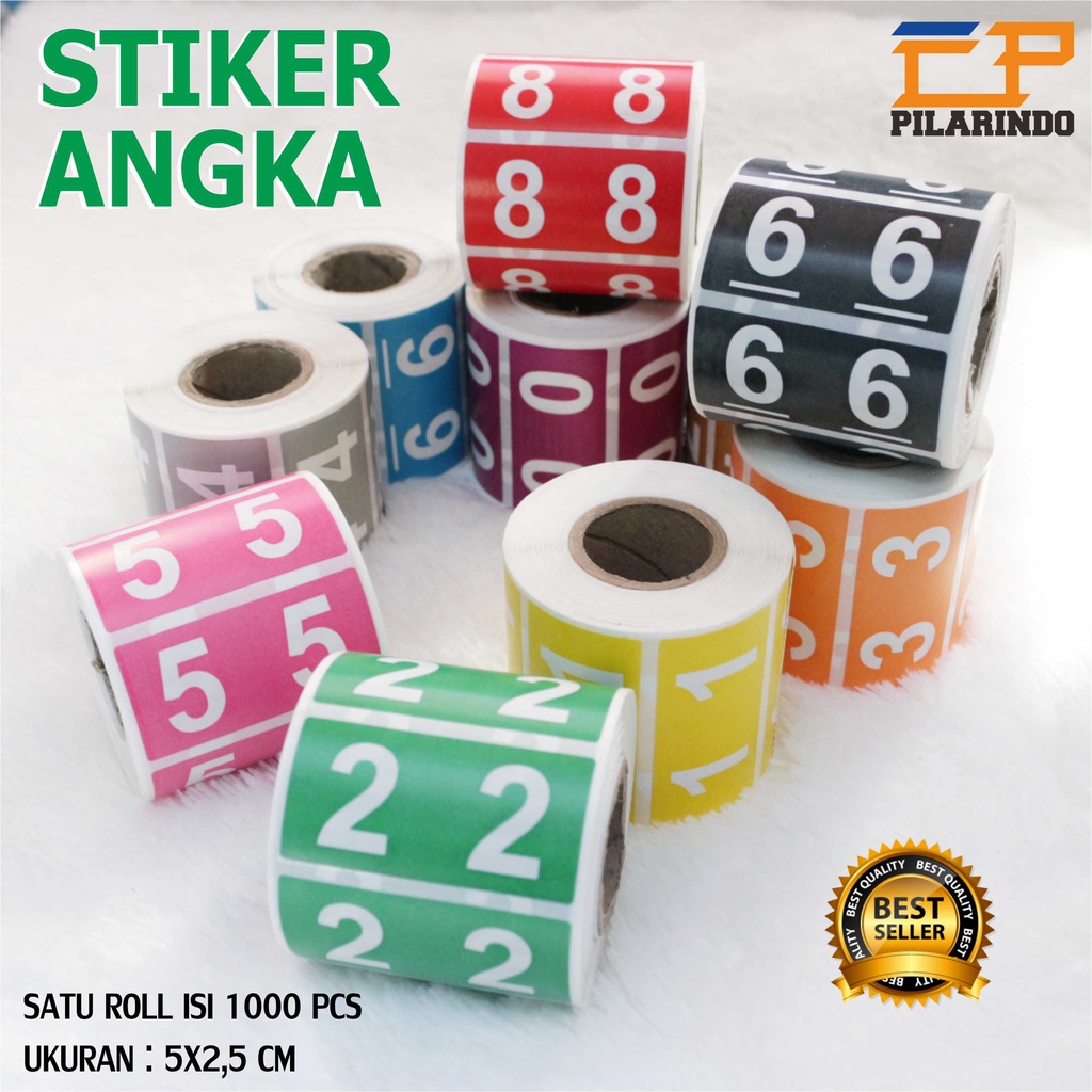 

Stiker Angka Rekam Medis / Label Angka 0-9