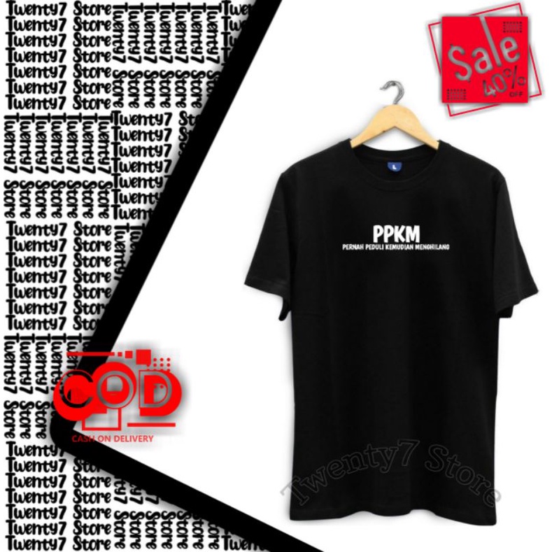 BAJU DISTRO PLESETAN PPKM KAOS DISTRO TERBARU COWOK CEWEK