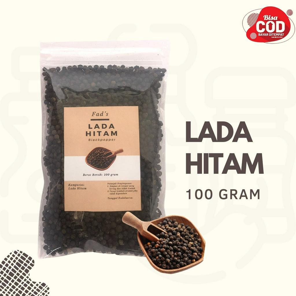 Fad's Bumbu Dapur Bubuk Lada Hitam Bubuk 50gr - Lada Putih Bubuk 50gr - Lada Hitam Biji 100gr - Lada Putih Biji 100gr