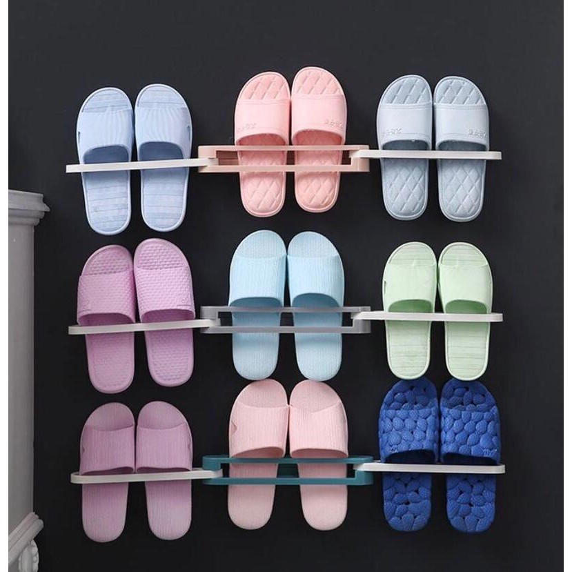 [JUALSEMUA18](17)Rak Sendal Minimalis - Gantungan Tempat Sendal Rotary Slipper Rack Random