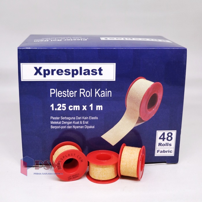 Gidcare Xpresplast Plester Rol Kain 1,25cm x 1m / Sejenis Leukoplast