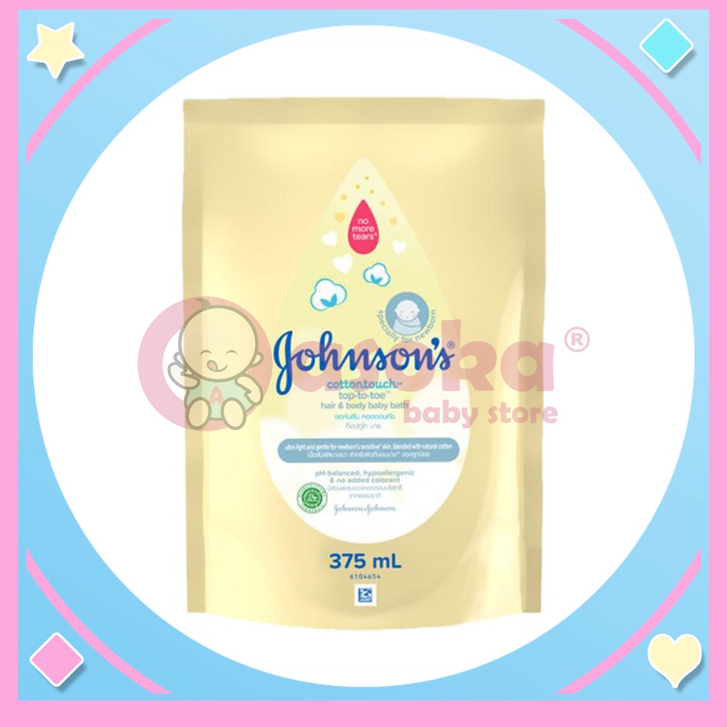 Johnson's Baby Bath Tap-To-Toe Wash Isi 100 ml / 200 ml /400ml / 500 ml ASOKA