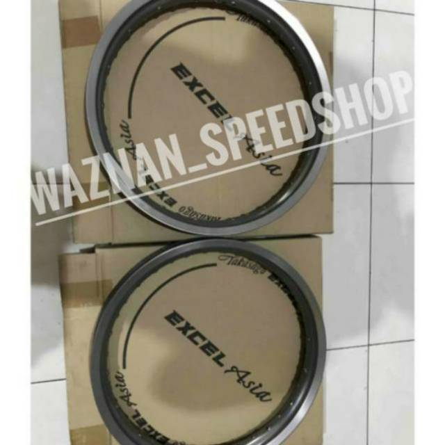 VELG TAKASAGO EXCEL RING 17 185 215 TITANIUM, HITAM, GOLD