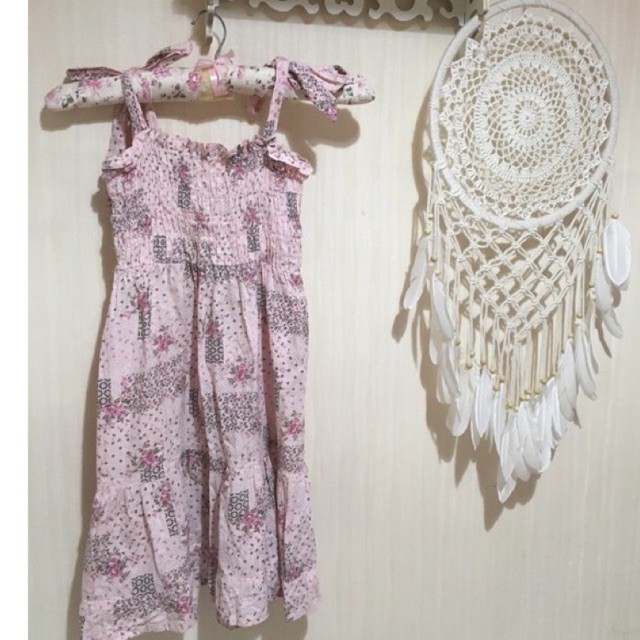 dress casual anak pink