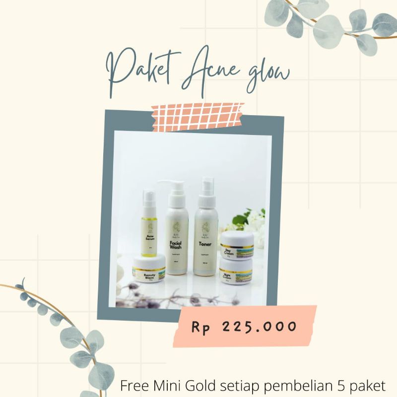 Skincare BPOM/ PAKET ACNE GLOW/Penghilang Jerawat/ Penghilang Jerawat Ampuh
