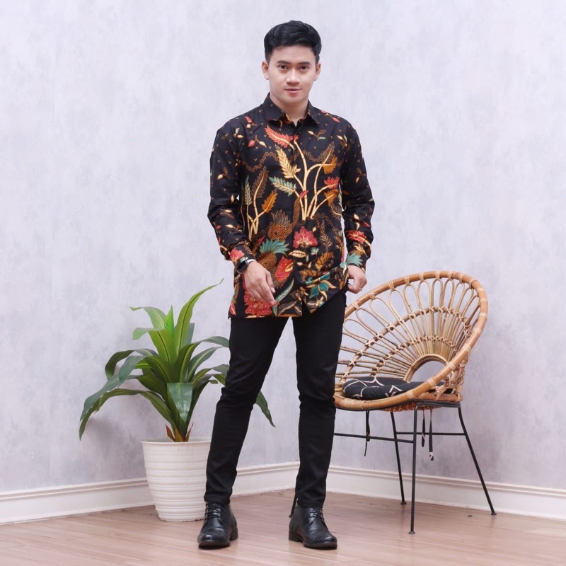 KAIN BAHAN/BAKAL KEMEJA PRIA//WANITA BATIK HALUS PRINTING ALMIRA (BATIK NS) UKURAN 105CM X 210CM
