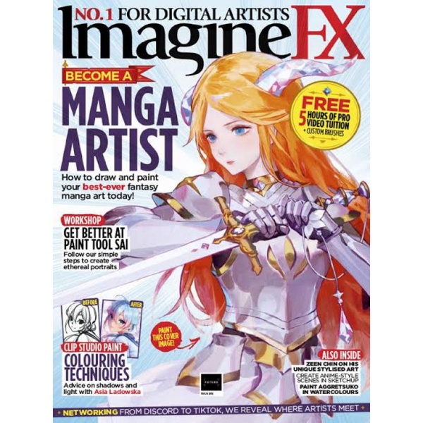 IMAGINE FX Magazine No.202 August 2021 (Imagine FX Juli/Agustus)(Update setiap bulan)