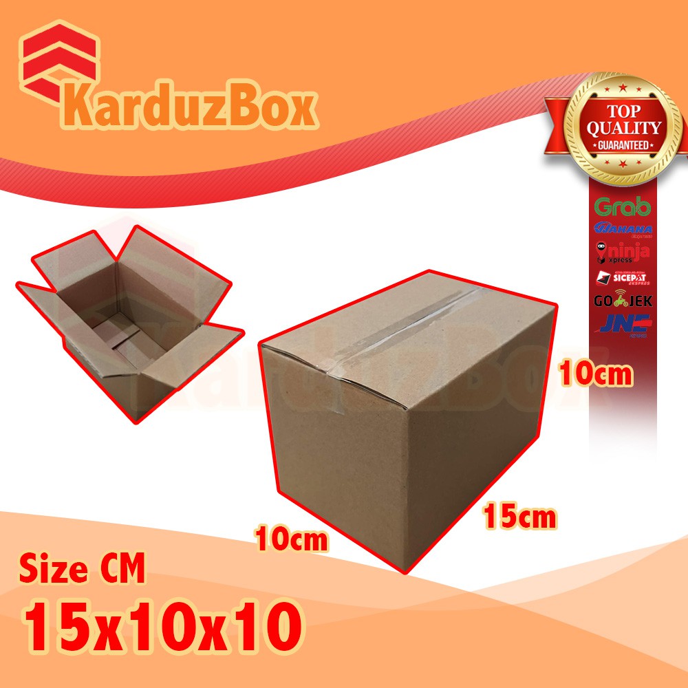

15x10x10 kardus box packaging POLOS BARU