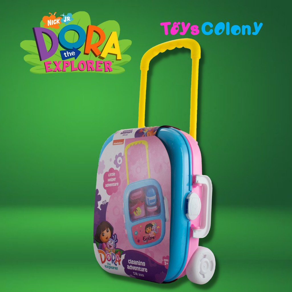 MAINAN KOPER / TRAVEL BAG CLEANING ADVENTURE SET DORA DR 222