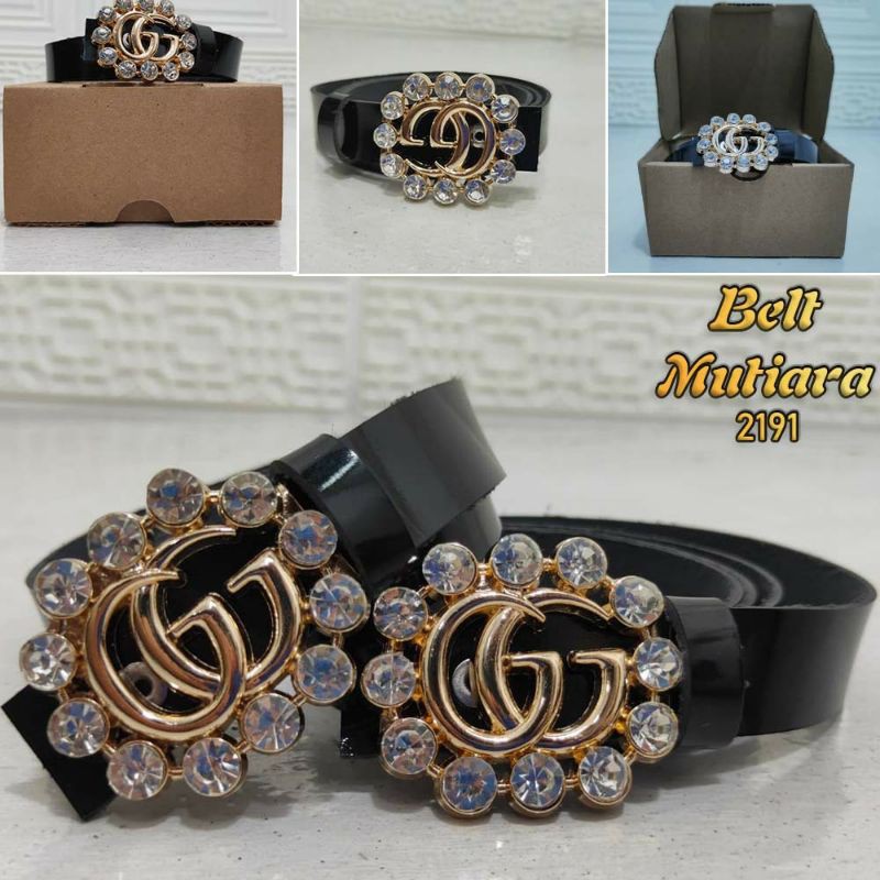 Sabuk Gucci Mutiara Mewah