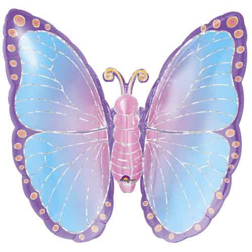 

25" Holographic Butterfly Prismatic Shape