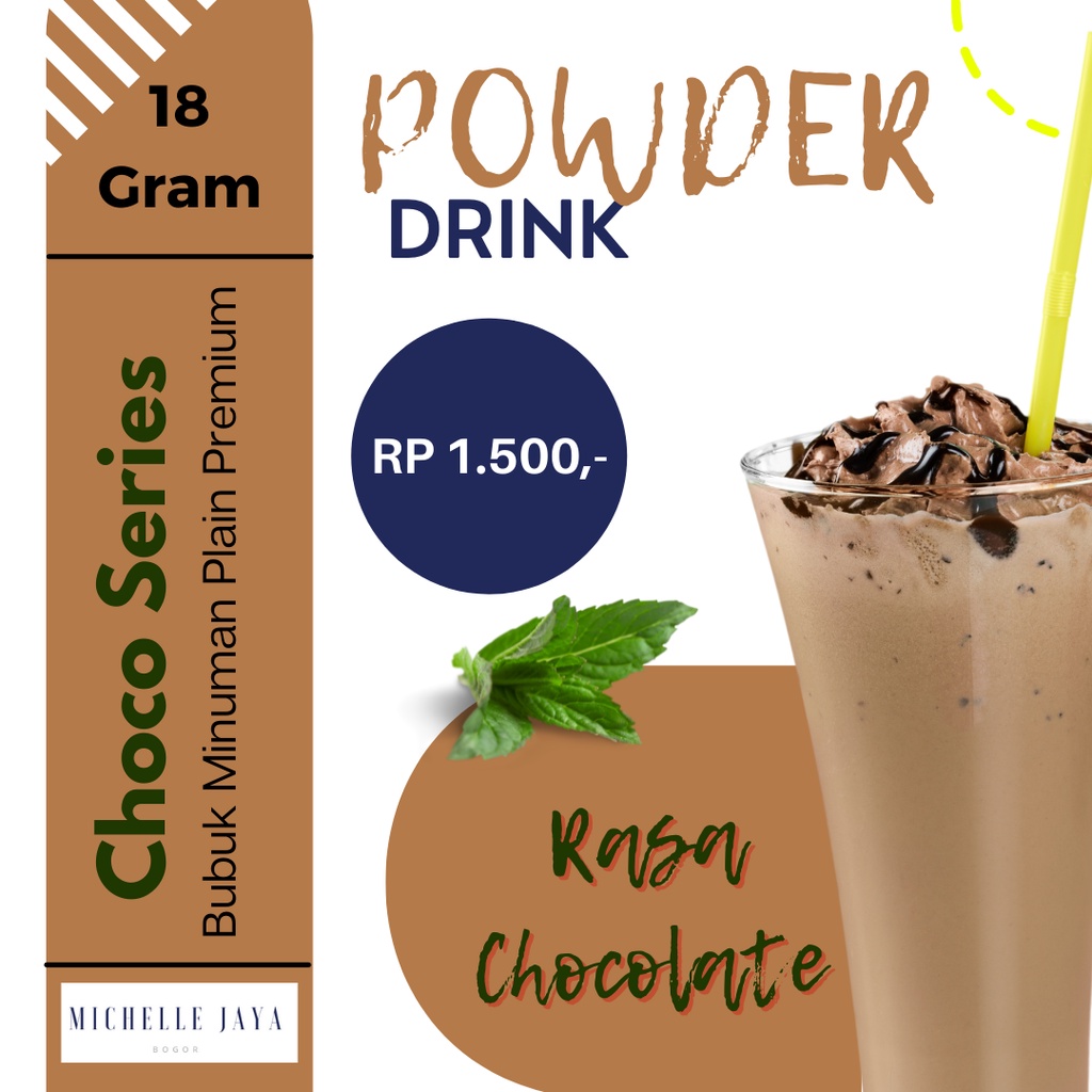 

Prime Powder Drink Super Premium Chocolate 18 Gram / Plain / Bubuk Minuman Rasa Coklat