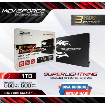 SSD Midasforce 1TB  resmi original (Garansi 3 Tahun)