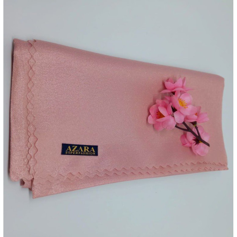 Hijab Segi Empat Azara nur sinar glamour Laser Cut kerudung hijab segiempat glowing 110 x 110-Nude Pink Sinar