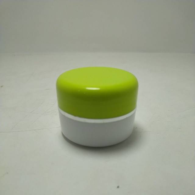 

Pot Cream 12.5gr Hijau stabilo putih list Silver