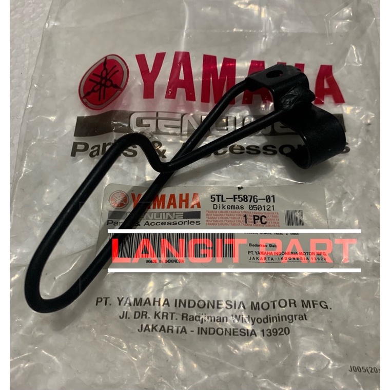 Holder Brake Hose 2 mio sporty kleman klem kabel rem depan mio original yamaha clamp kabel rem clem 