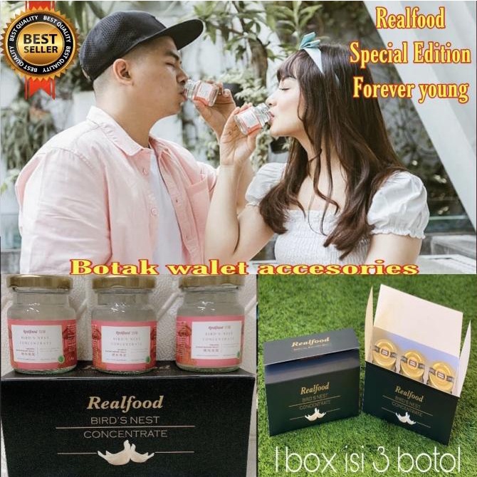 

REALFOOD FOREVER YOUNG MINUMAN SARANG BURUNG WALET KECANTIKAN COLAGEN