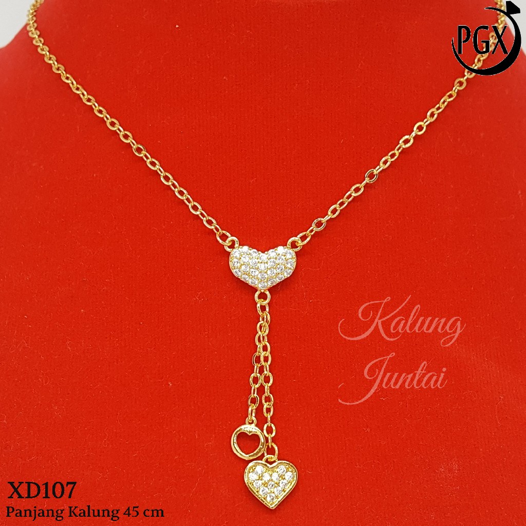 PGX Kalung Wanita Xuping Perhiasan Lapis Emas Aksesoris Fashion Premium - XD107