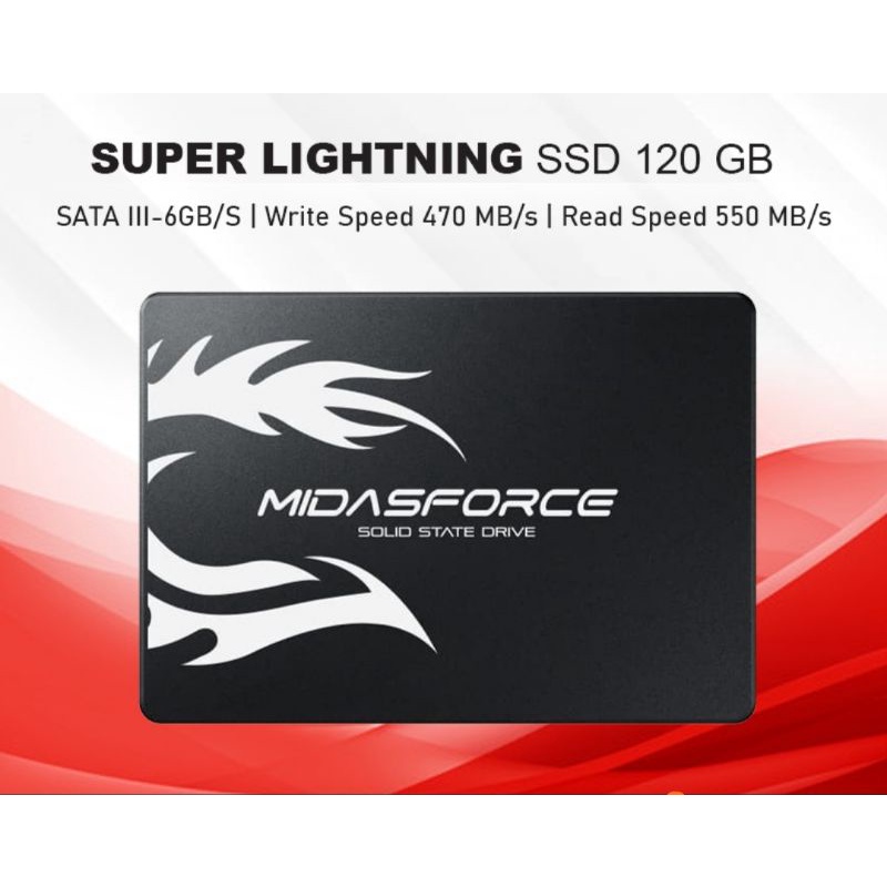 MIDASFORCE SUPER LiGHTNING SSD 120GB 128GB 240GB 256GB 512GB