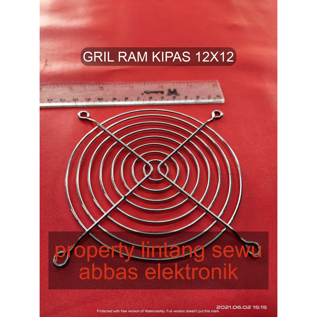 GRIL RAM KIPAS 12X12 PENGAMAN KIPAS 12CM X 12CM