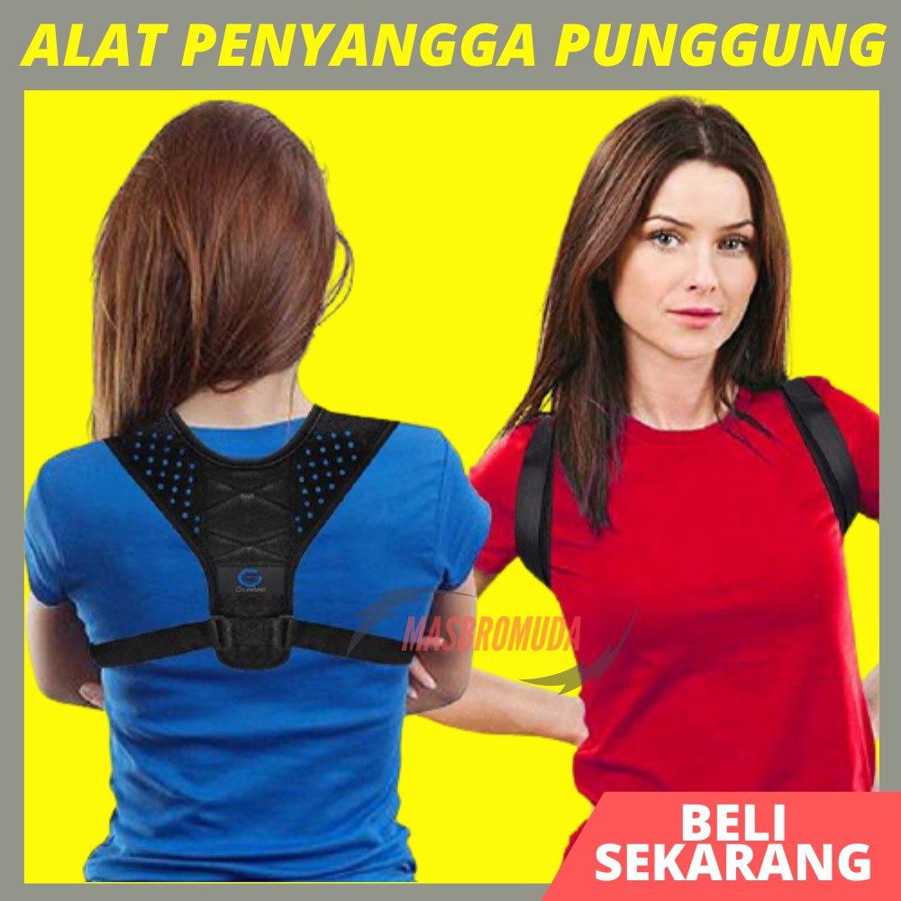 Alat Pelurus Penyangga Penegak Punggung Bungkuk Power Magnetik Back Support Alat Penegak Badan