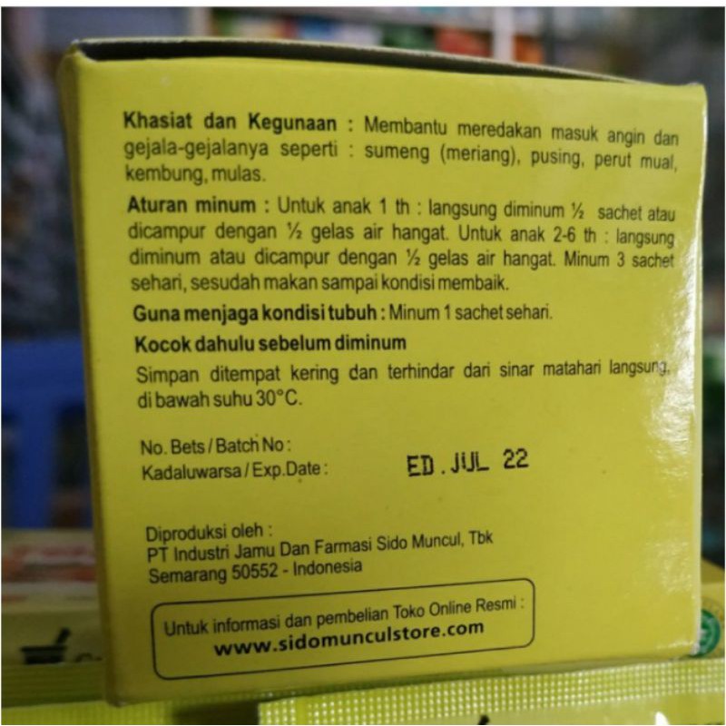 TOLAK ANGIN CAIR ANAK BOX @12 SACHET