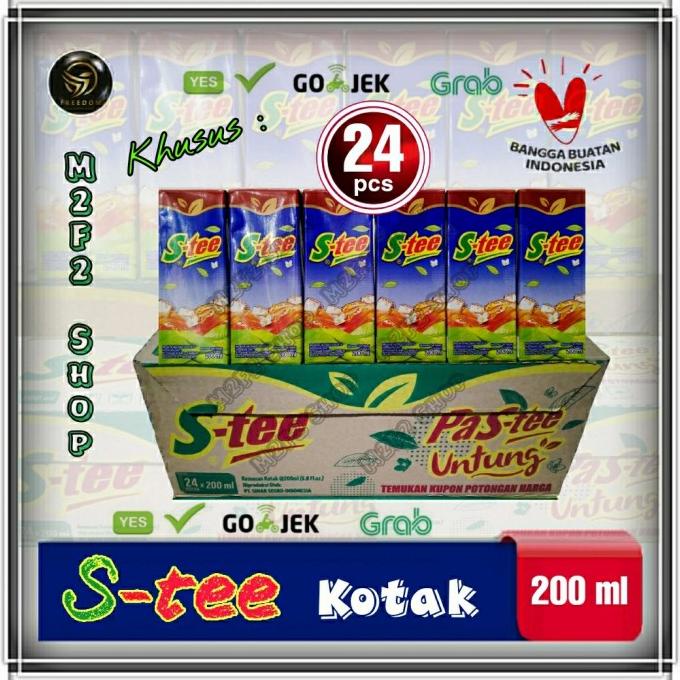 

S-tee / Stee Minuman Teh Kotak - 200 ml (Khusus Gojek/Grab)