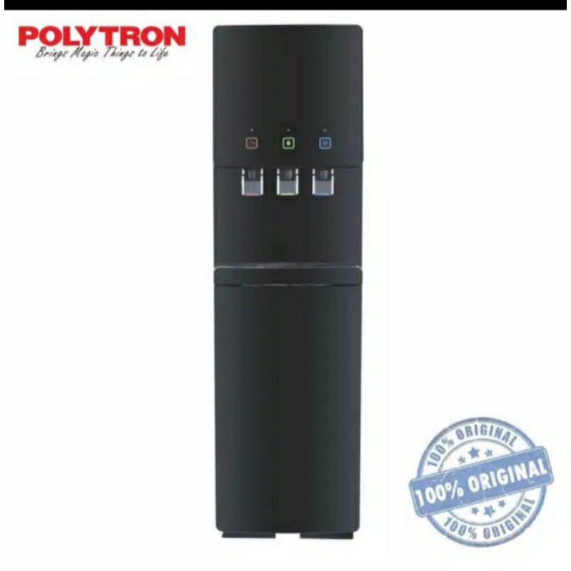 Dispenser merk Polytron PWC776 panas, dingin, normal galon bawah