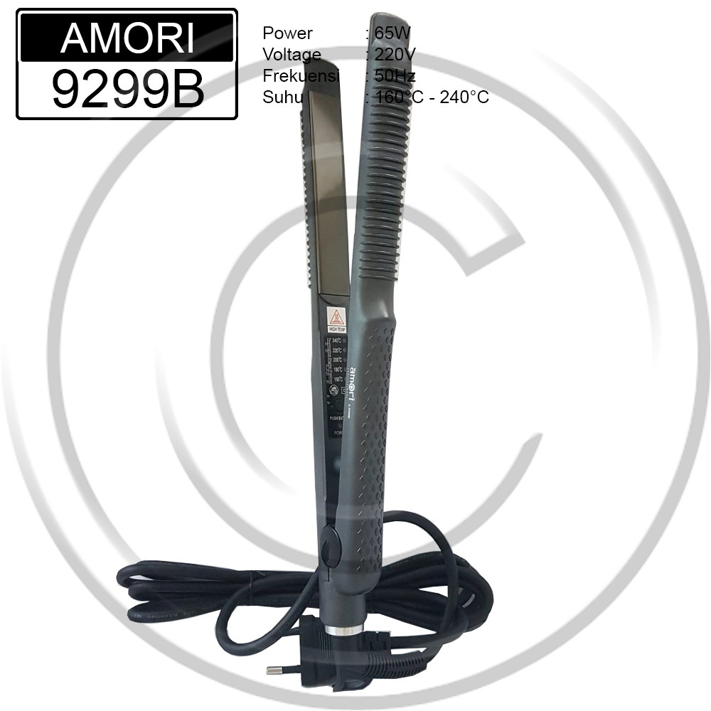 AMORI / AMORI-9299B / Catokan Rambut 2in1 Lurus &amp; Curly