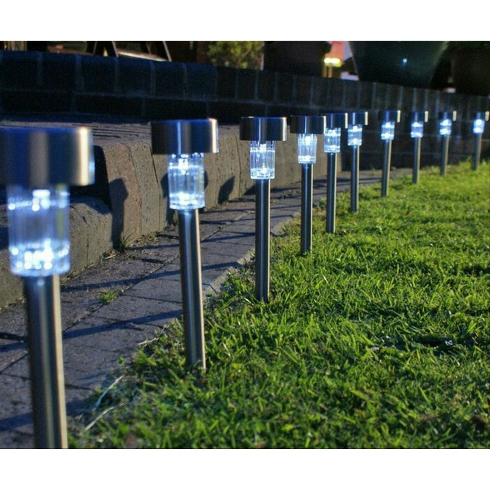 Lampu Taman Solar Tancap Stainless Tenaga Surya