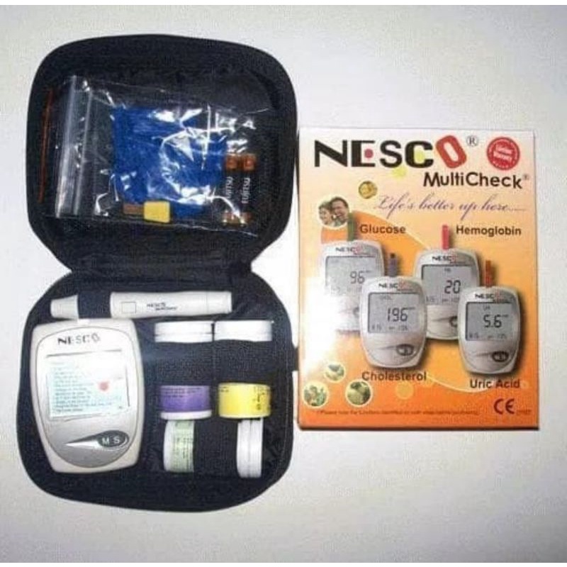 Nesco Multicheck 3 in 1 Alat Cek Kolestrol Gula Darah Asem Urat