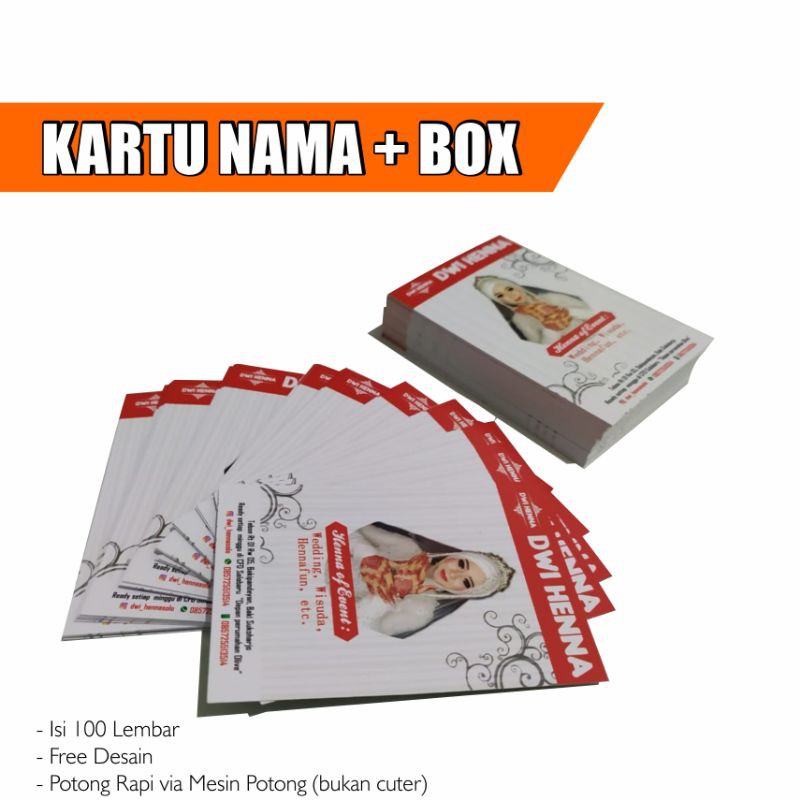 

Paket Kartu Nama / Include Box