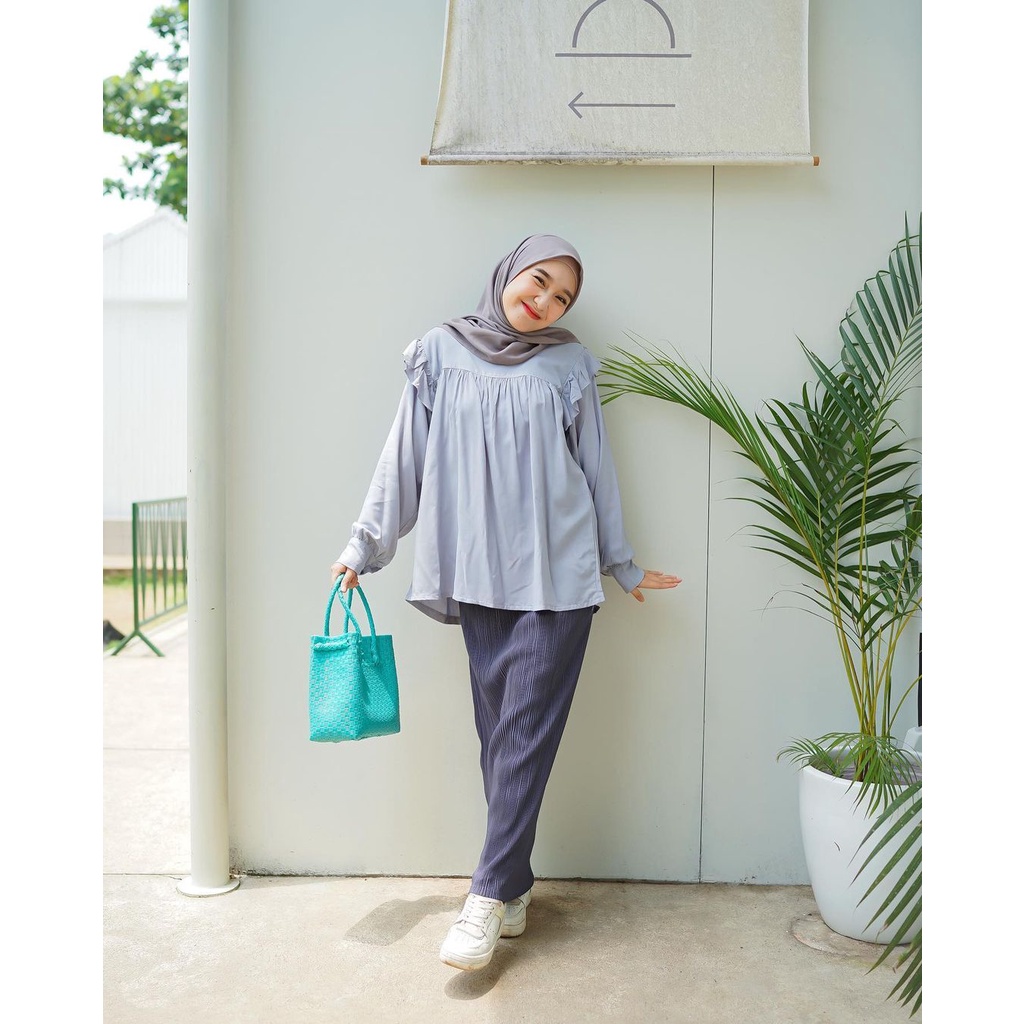 BLOUSE KOREA - CHESSY BLOUSE - ATASAN WANITA - KOREAN STYLE