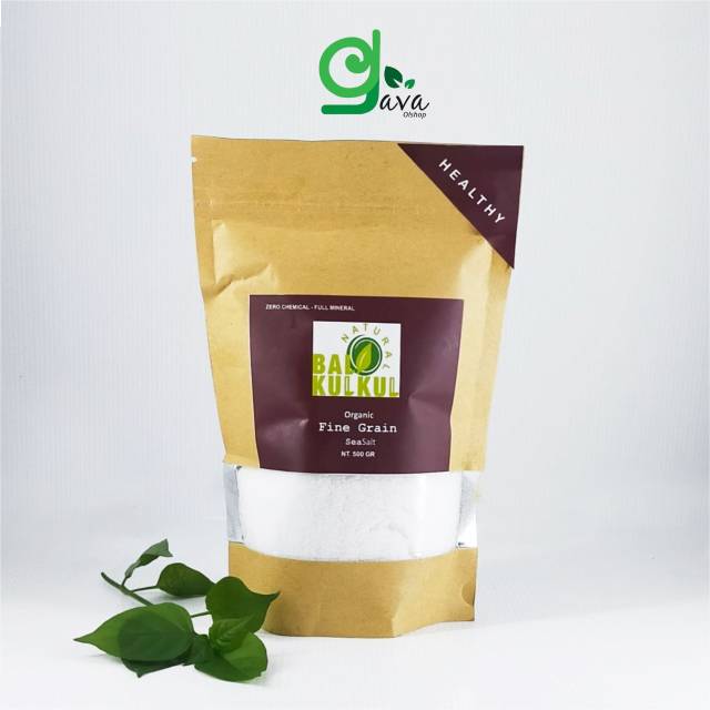 

Fine grain sea salt 500 gram bali kulkul