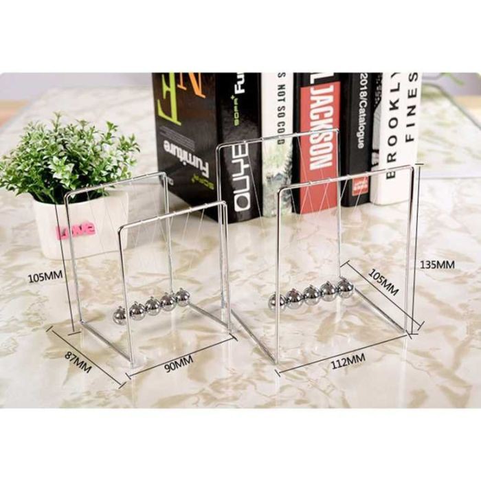 Pajangan Meja Pendulum Newton Stainless Steel Size S