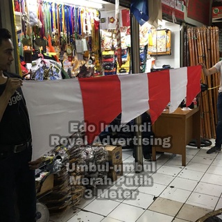 Jual Umbul Umbul Bendera Merah Putih Dan Warna Warni Ukuran Meter Ready Stock Berkualitas