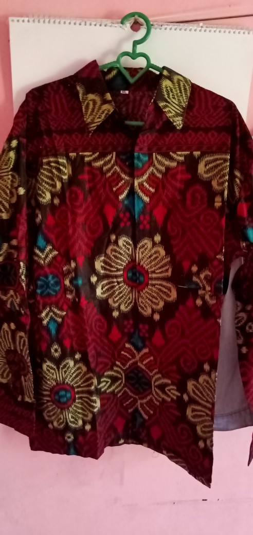 Kecubung Abang Kemeja Batik Pria Lengan Panjang Reguler M L Xl Xxl